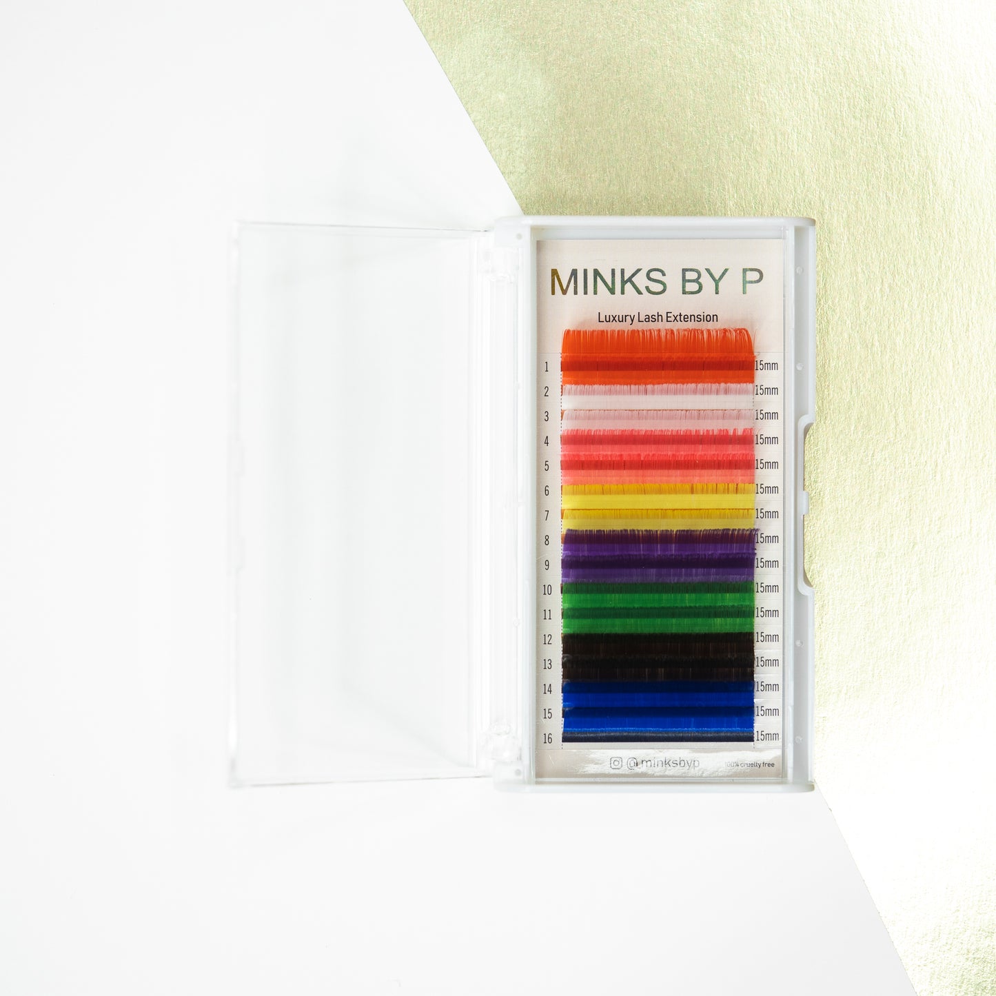 Colored Lash Trays